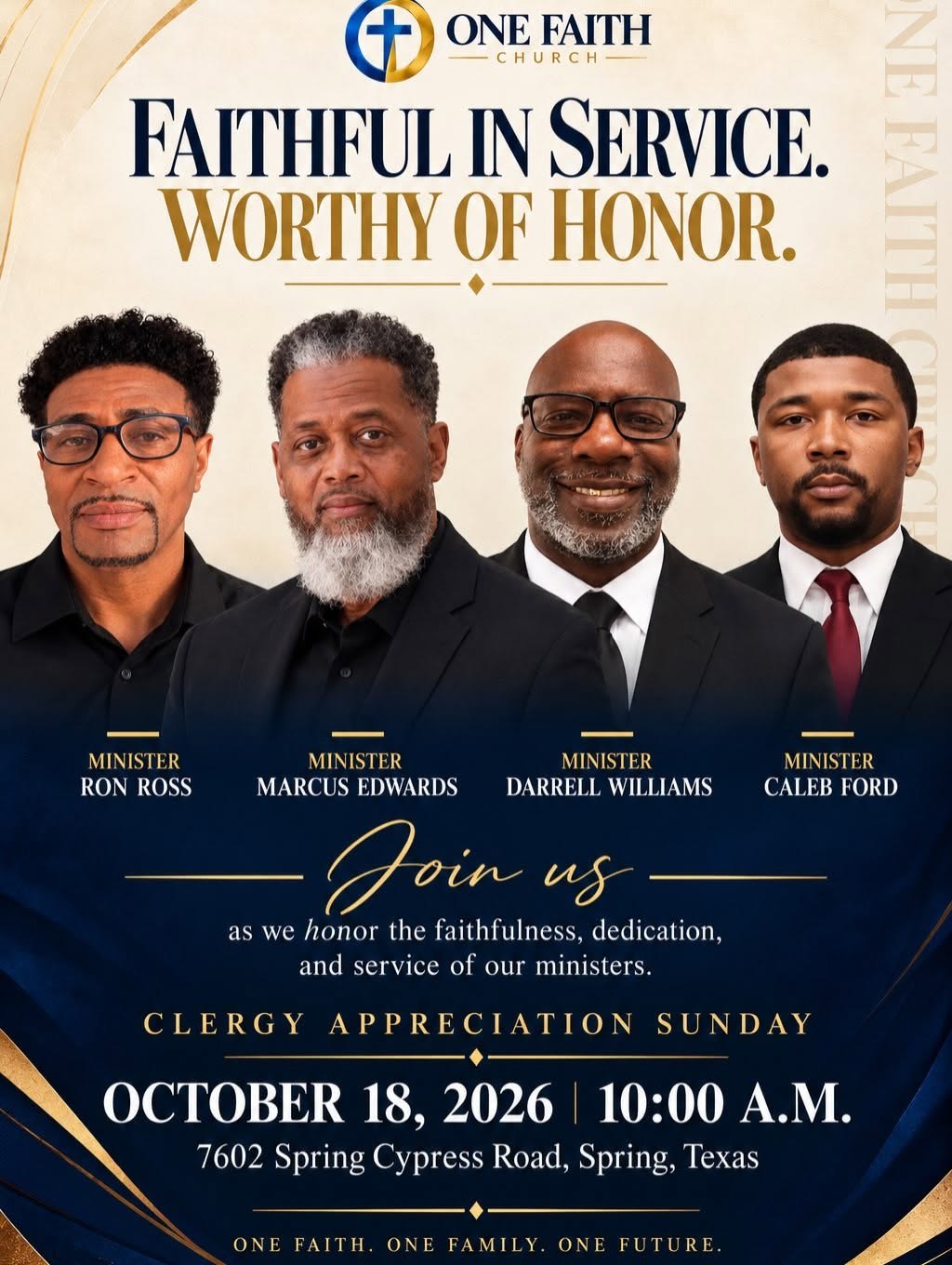 Clergy Appreciation Sunday event flyer